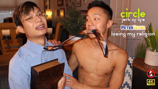 Door to door missionary Kai Cho has NO idea what he's getting into when he's invited into outrageous Jessie Lee's chaotic gay no-holes-barred playground.